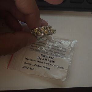 Say It In Lights Yellow Topaz Ring